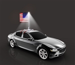 The Beast! - Premium Car Flag Pole w/ USA Flag
